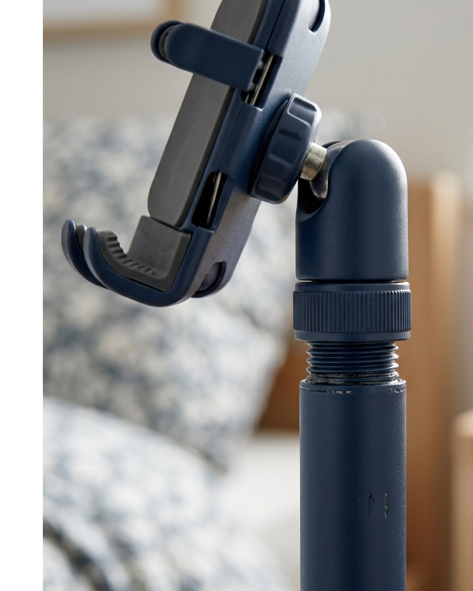 Fory Under-Mattress Bedside Phone Stand 78 cm Navy - Detail view